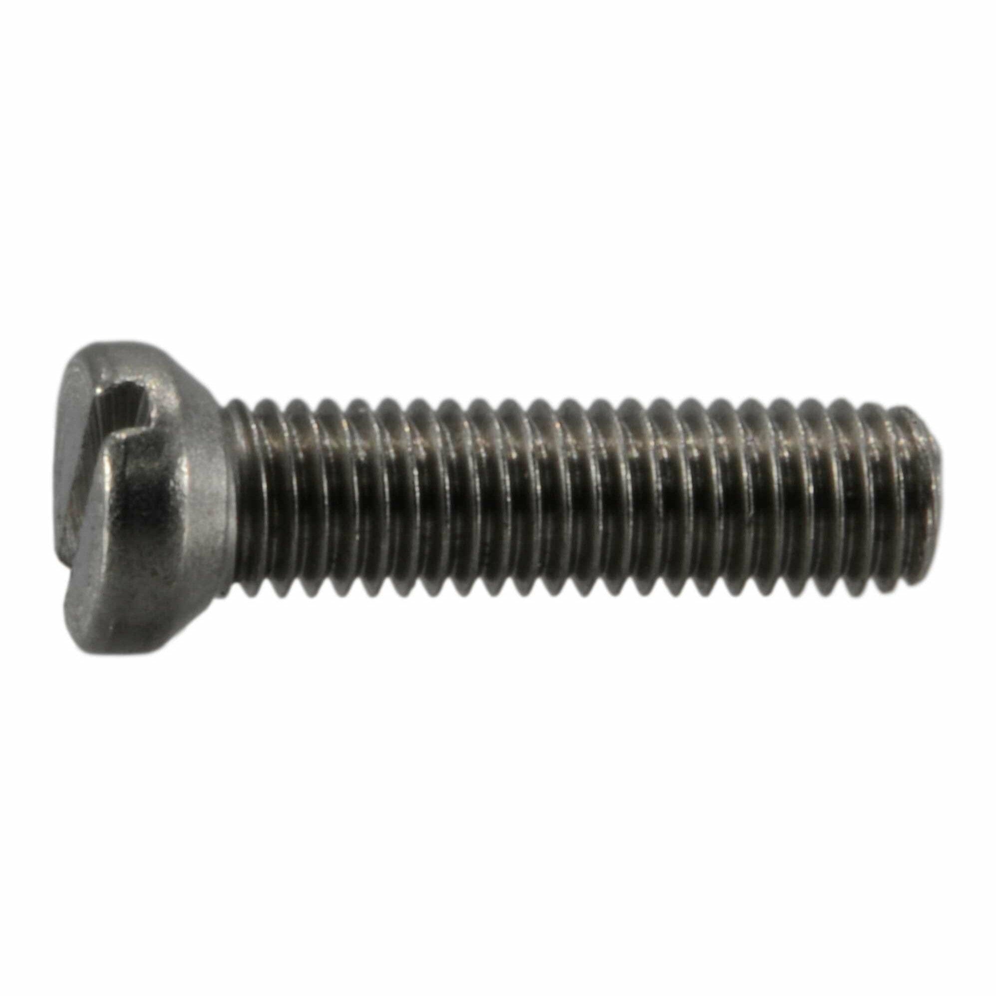 Fasteners, Gun Screws,#6-48 x 1/2″, Slotted Oval Head Gun Screws