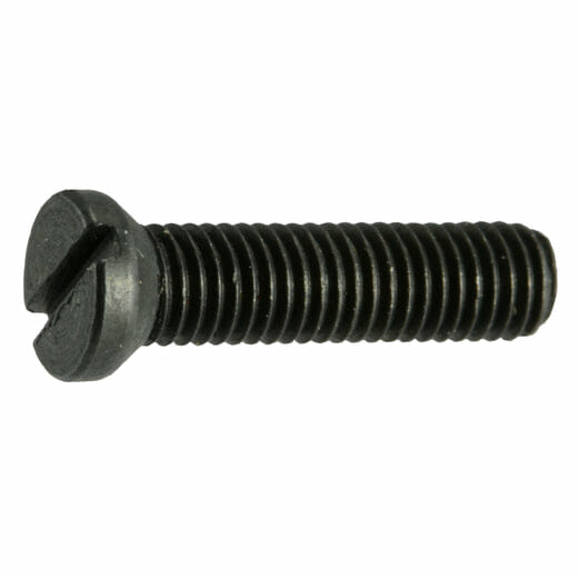 Fasteners, Gun Screws,#6-48 x 1/2″, Slotted Oval Head Gun Screws