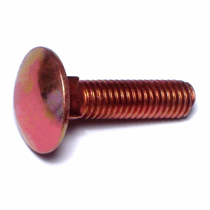 Fasteners, Bolts,6mm-1.0mm x 25mm, Carriage Bolts