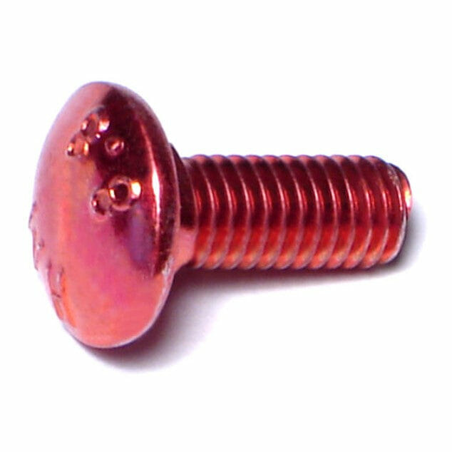 Fasteners, Bolts,6mm-1.0mm x 16mm, Carriage Bolts