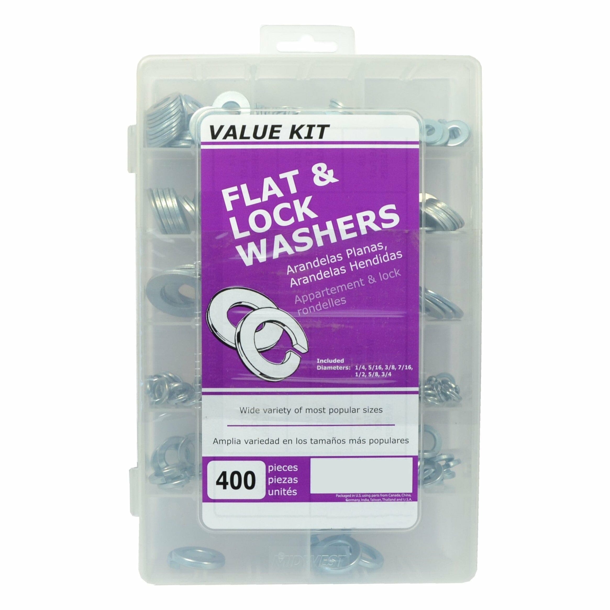 Fasteners, Washers,1/4″ x 9/32″ x 5/8″, Flat Washers