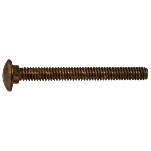 Fasteners, Bolts,1/4″-20 x 2-1/2″, Carriage Bolts