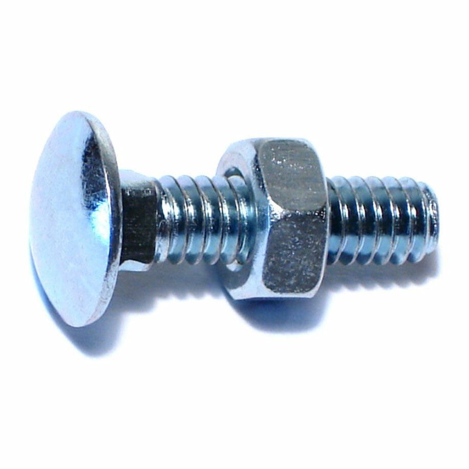 Fasteners, Bolts,1/4″-20 x 1″, Carriage Bolts