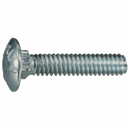 Fasteners, Bolts,1/4″-20 x 1″, Carriage Bolts