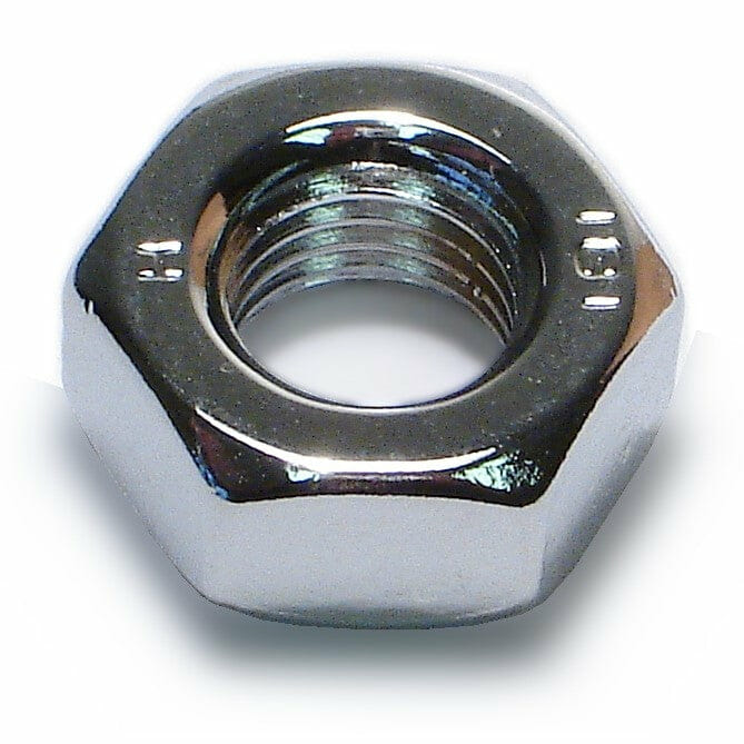 Fasteners, Nuts,10mm 19mm-1.25mm, Chrome Nuts