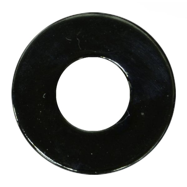 #10 x 7/32" x 1/2" Black Chrome Plated Grade 2 Steel SAE Flat Washers
