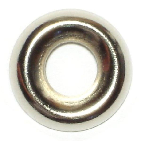 #10 x 7/32" x 19/32" Nickel Plated Brass Finishing Washers