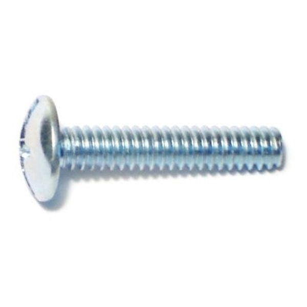 #10-24 x 1" Zinc Plated Steel Coarse Thread Combo Truss Head Machine Screws