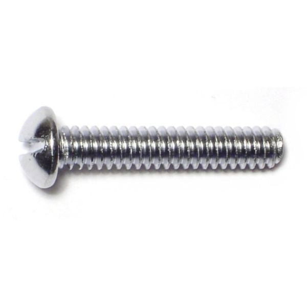 #10-24 x 1" Steel Coarse Thread Slotted Round Head Machine Screws