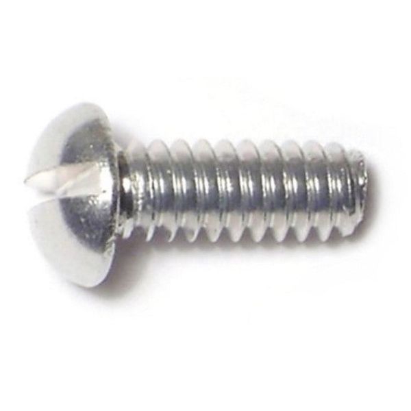 #10-24 x 1/2" Aluminum Coarse Thread Slotted Round Head Machine Screws