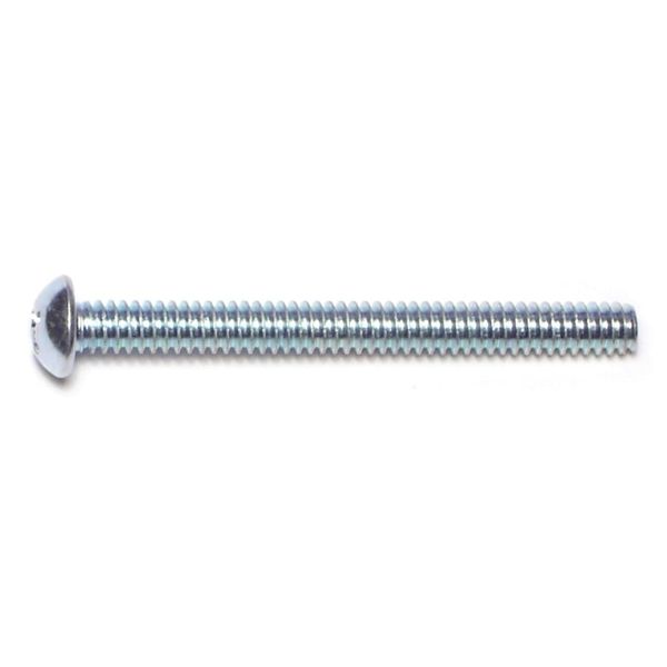 #10-24 x 2" Zinc Plated Steel Coarse Thread Phillips Round Head Machine Screws