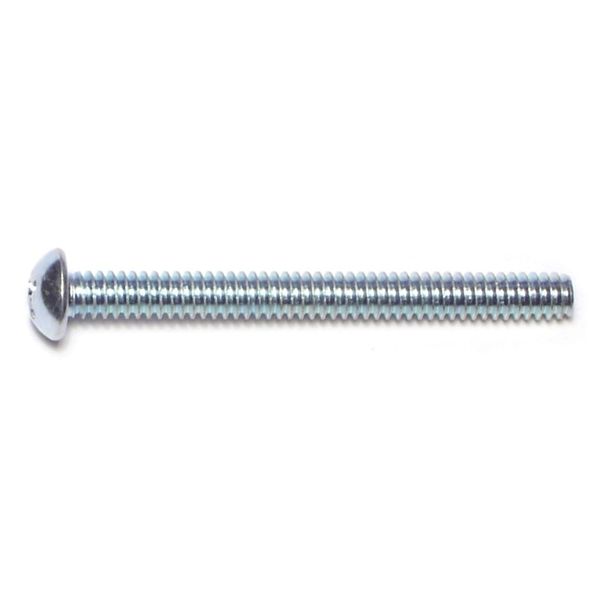 #10-24 x 2" Zinc Plated Steel Coarse Thread Phillips Round Head Machine Screws