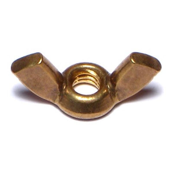 #10-24 x 23/32" Brass Coarse Thread Cold Forged Wing Nuts