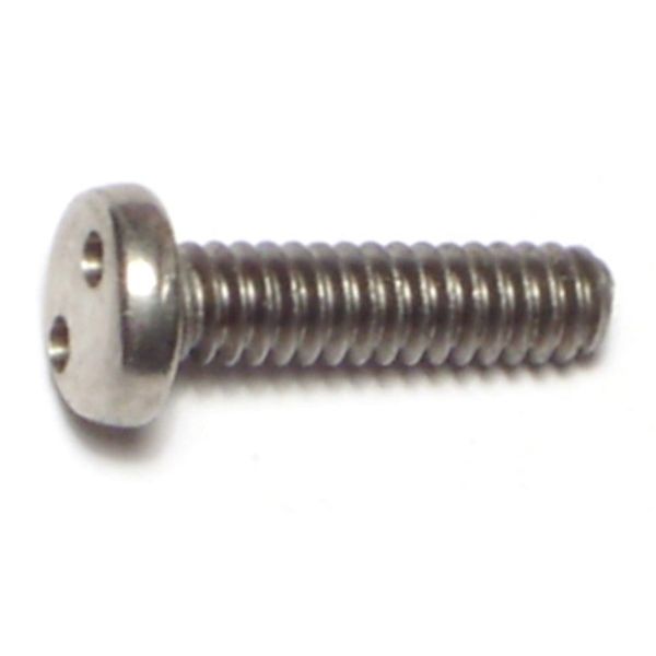 #10-24 x 3/4" 18-8 Stainless Steel Coarse Thread Spanner Security Pan Head Machine Screws