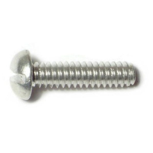 #10-24 x 3/4" Aluminum Coarse Thread Slotted Round Head Machine Screws