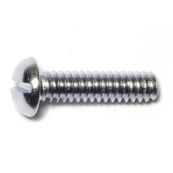 #10-24 x 3/4" Steel Coarse Thread Slotted Round Head Machine Screws