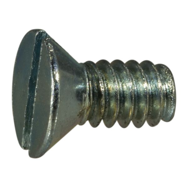 #10-24 x 3/8" Zinc Plated Steel Coarse Thread Slotted Flat Head Machine Screws