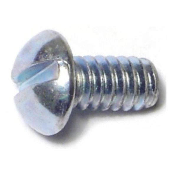 #10-24 x 3/8" Zinc Plated Steel Coarse Thread Slotted Round Head Machine Screws