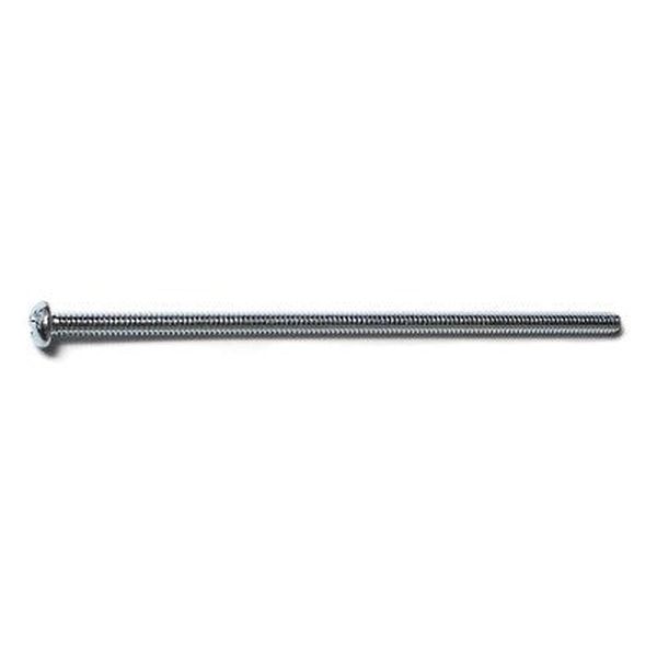 #10-24 x 5" Zinc Plated Steel Coarse Thread Combo Round Head Machine Screws