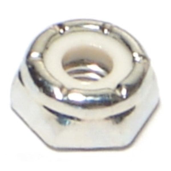 #10-32 Zinc Plated Grade 2 Steel Fine Thread Nylon Insert Lock Nuts