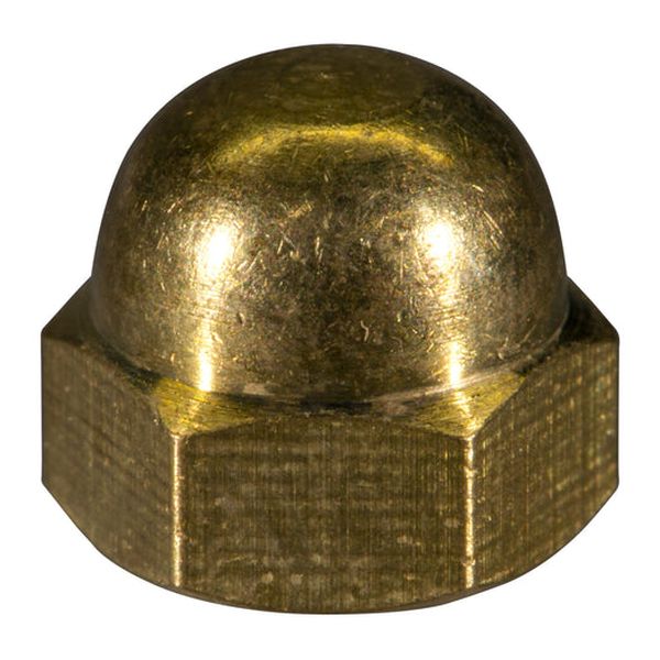 #10-32 Solid Brass Fine Thread Acorn Cap Nuts