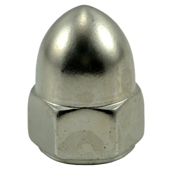 #10-32 Polished 18-8 Stainless Steel Fine Thread Acorn Cap Nuts