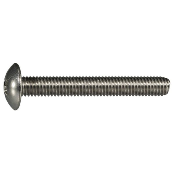#10-32 x 1-1/2" 18-8 Stainless Steel Fine Thread Phillips Truss Head Machine Screws