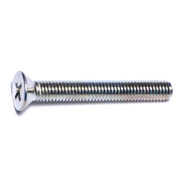 #10-32 x 1-1/2" Zinc Plated Steel Fine Thread Phillips Flat Head Machine Screws