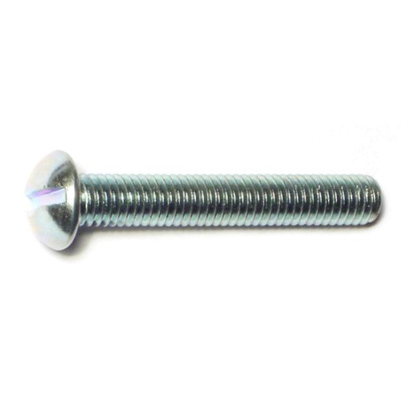 #10-32 x 1-1/4" Zinc Plated Steel Fine Thread Slotted Round Head Machine Screws