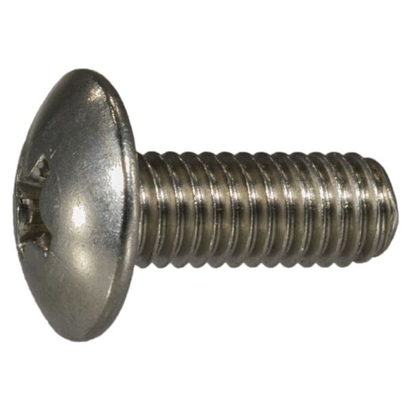 #10-32 x 1/2" 18-8 Stainless Steel Fine Thread Phillips Truss Head Machine Screws