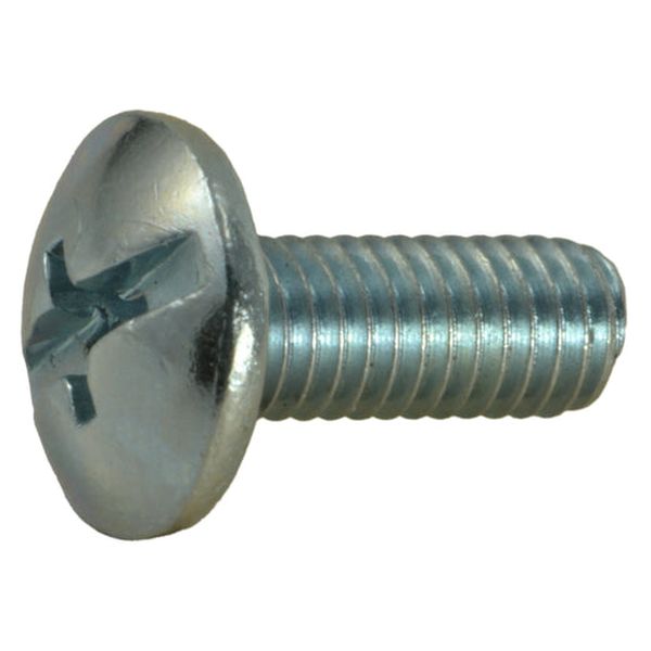 #10-32 x 1/2" Zinc Plated Steel Fine Thread Combo Truss Head Machine Screws