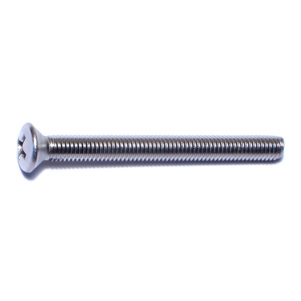 #10-32 x 2" 18-8 Stainless Steel Fine Thread Phillips Oval Head Machine Screws