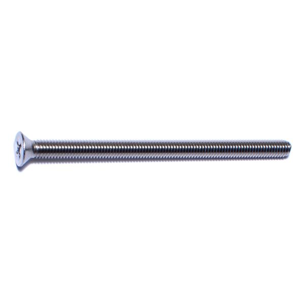 #10-32 x 3" 18-8 Stainless Steel Fine Thread Phillips Flat Head Machine Screws