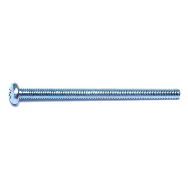 #10-32 x 3" Zinc Plated Steel Fine Thread Phillips Pan Head Machine Screws