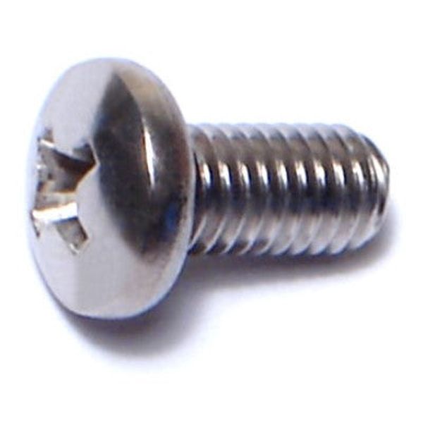 #10-32 x 3/8" 18-8 Stainless Steel Fine Thread Phillips Pan Head Machine Screws