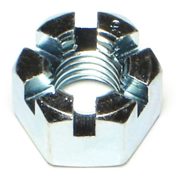 10mm-1.5 Zinc Plated Class 8 Steel Coarse Thread Castle Nuts