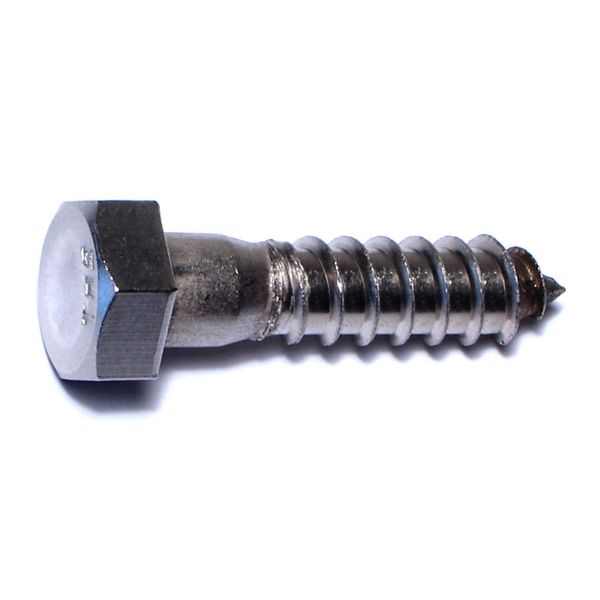 1/2" x 2" 18-8 Stainless Steel Hex Head Lag Screws