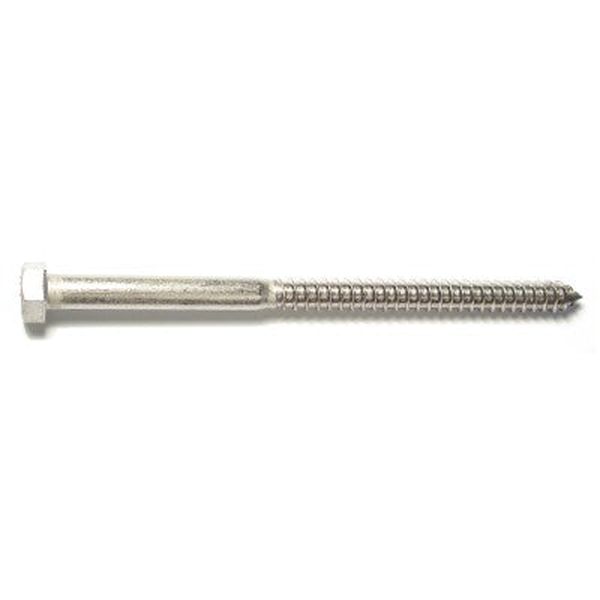 1/2" x 8" 18-8 Stainless Steel Hex Head Lag Screws