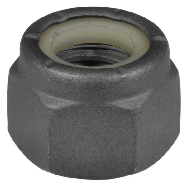 1/2"-13 Black Phosphate Grade 2 Steel Coarse Thread Nylon Insert Lock Nuts