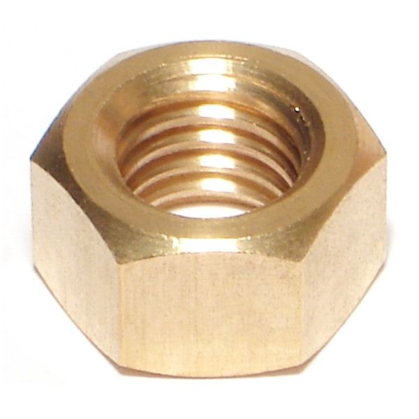 1/2"-13 Brass Coarse Thread Finished Hex Nuts