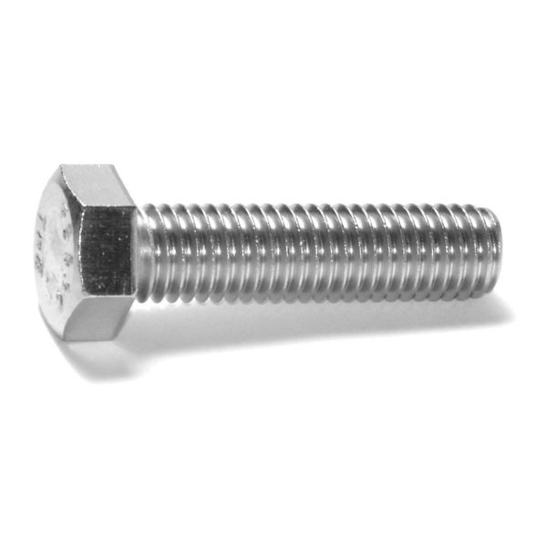 1/2"-13 x 2" 18-8 Stainless Steel Coarse Full Thread Hex Head Tap Bolts