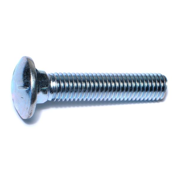 1/2"-13 x 2-1/2" Zinc Plated Grade 5 Steel Coarse Thread Carriage Bolts