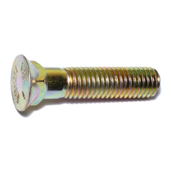 1/2"-13 x 2-1/4" Zinc Plated Grade 8 Steel Coarse Thread Repair Head Plow Bolts
