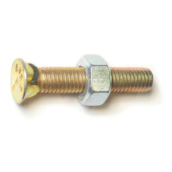 1/2"-13 x 2-3/4" Zinc Plated Grade 8 Steel Coarse Thread Repair Head Plow Bolts