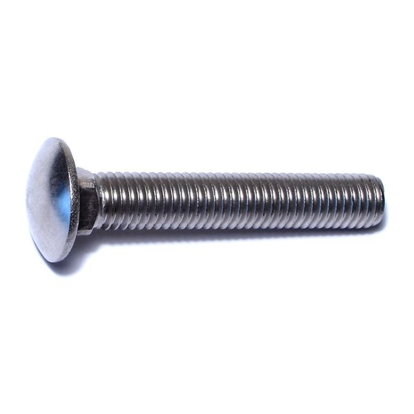 1/2"-13 x 3" 18-8 Stainless Steel Coarse Thread Carriage Bolts