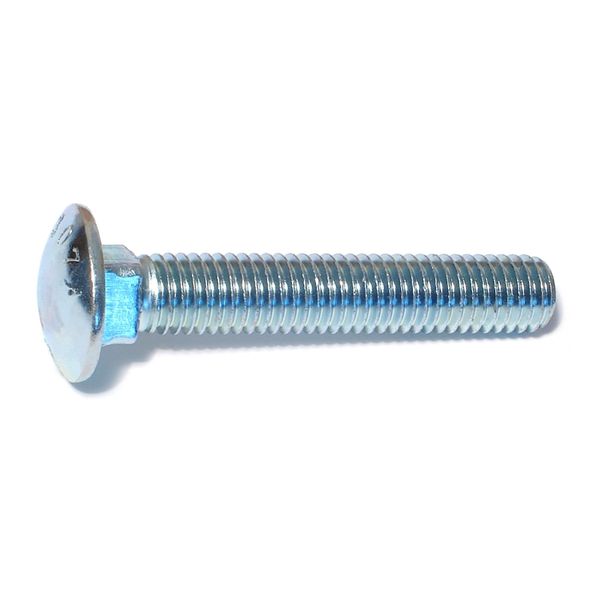 1/2"-13 x 3" Zinc Plated Grade 2 / A307 Steel Coarse Thread Carriage Bolts