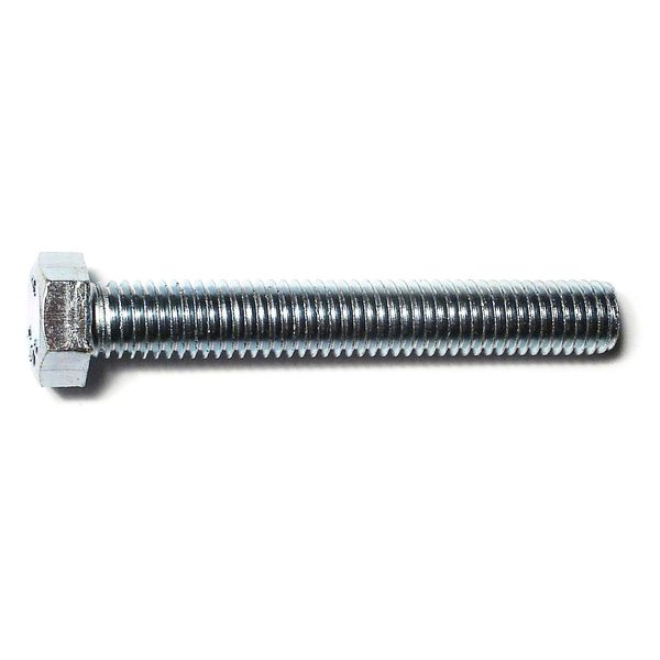 1/2"-13 x 3-1/2" Zinc Plated Steel Coarse Full Thread Hex Head Tap Bolts