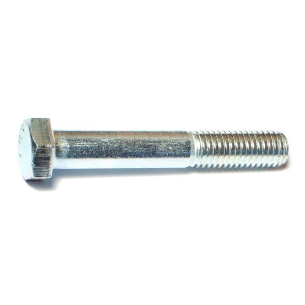 1/2"-13 x 3-1/4" Zinc Plated Grade 2 / A307 Steel Coarse Thread Hex Bolts