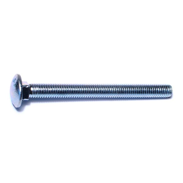 1/2"-13 x 5-1/2" Zinc Plated Grade 2 / A307 Steel Coarse Thread Carriage Bolts