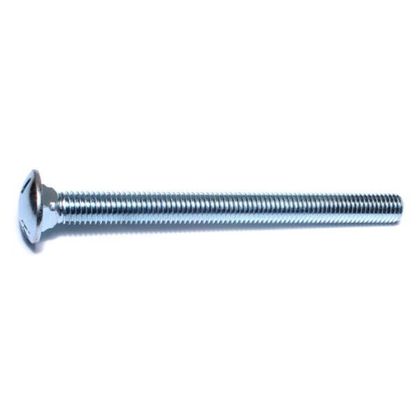 1/2"-13 x 6" Zinc Plated Grade 5 Steel Coarse Thread Carriage Bolts